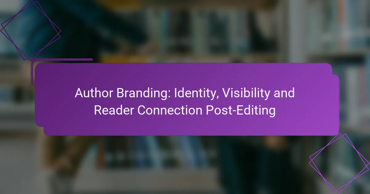Author Branding: Identity, Visibility and Reader Connection Post-Editing
